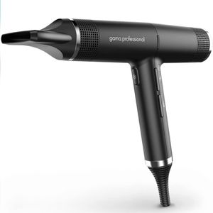 New GAMA Italy IQ Perfetto Professional Lightweight Hair Dryer Black Open Box